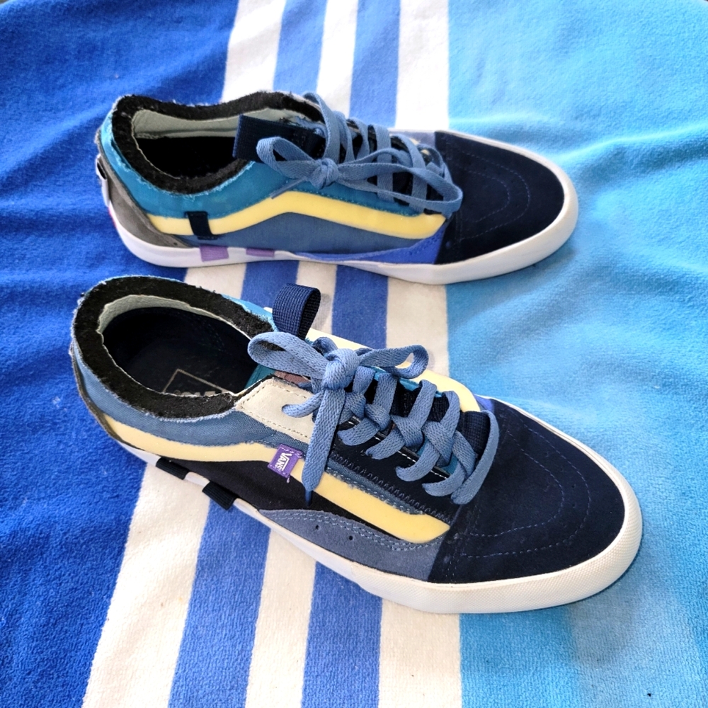 Vans Old Skool Cap LX Deconstructed Marshmallow Regrind Skate Sneaker Rare